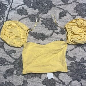 Cropped over the shoulder top